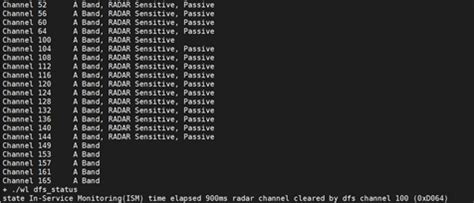 dfs channel availability check.